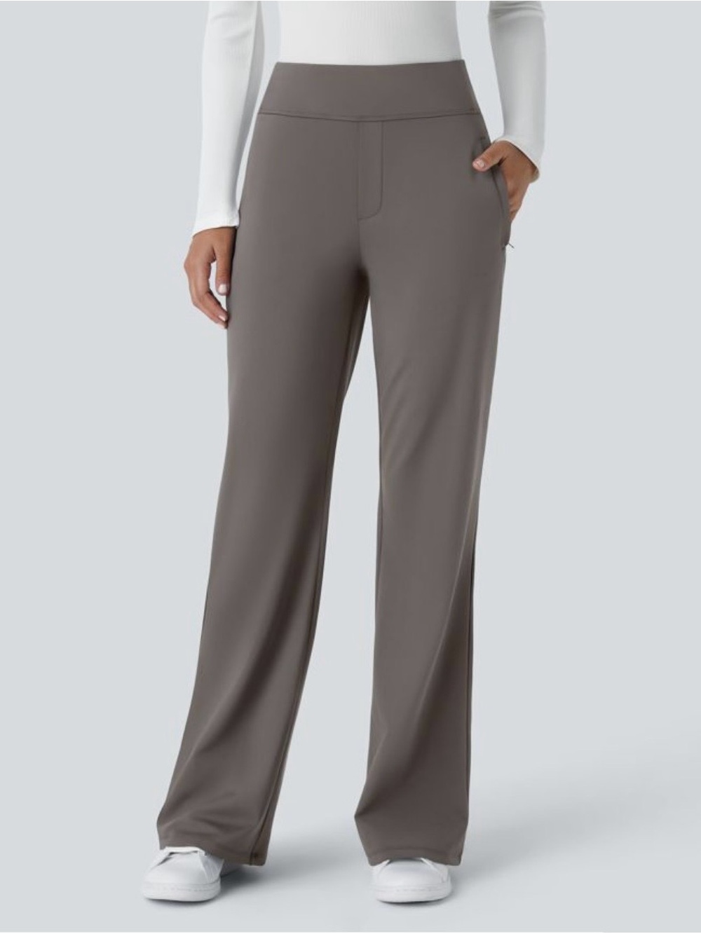 Halara | Halara Flex™ DayStretch Mid Rise Side Pocket Work Flare Pants | Size: S